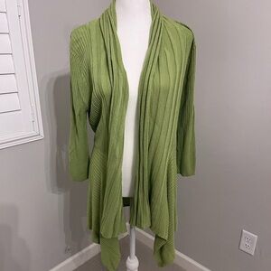 Green Open Front Women's Cardigan
